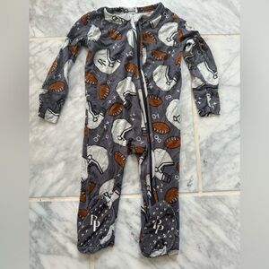 Posh Peanut Quarterback Football Footie Pajama